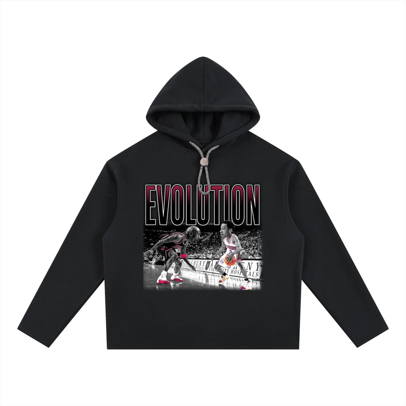 MJ x AI Dual Oversized Fleece Hoodie