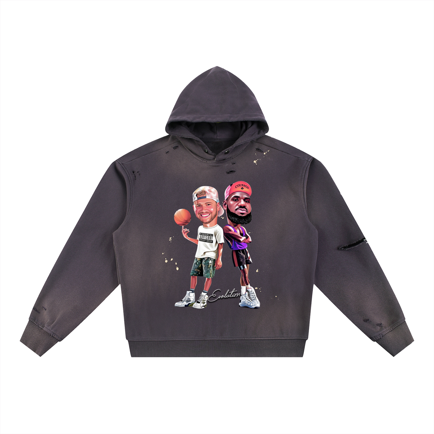 Luka x Lebron Sun Fade Frayed Fleece Hoodie