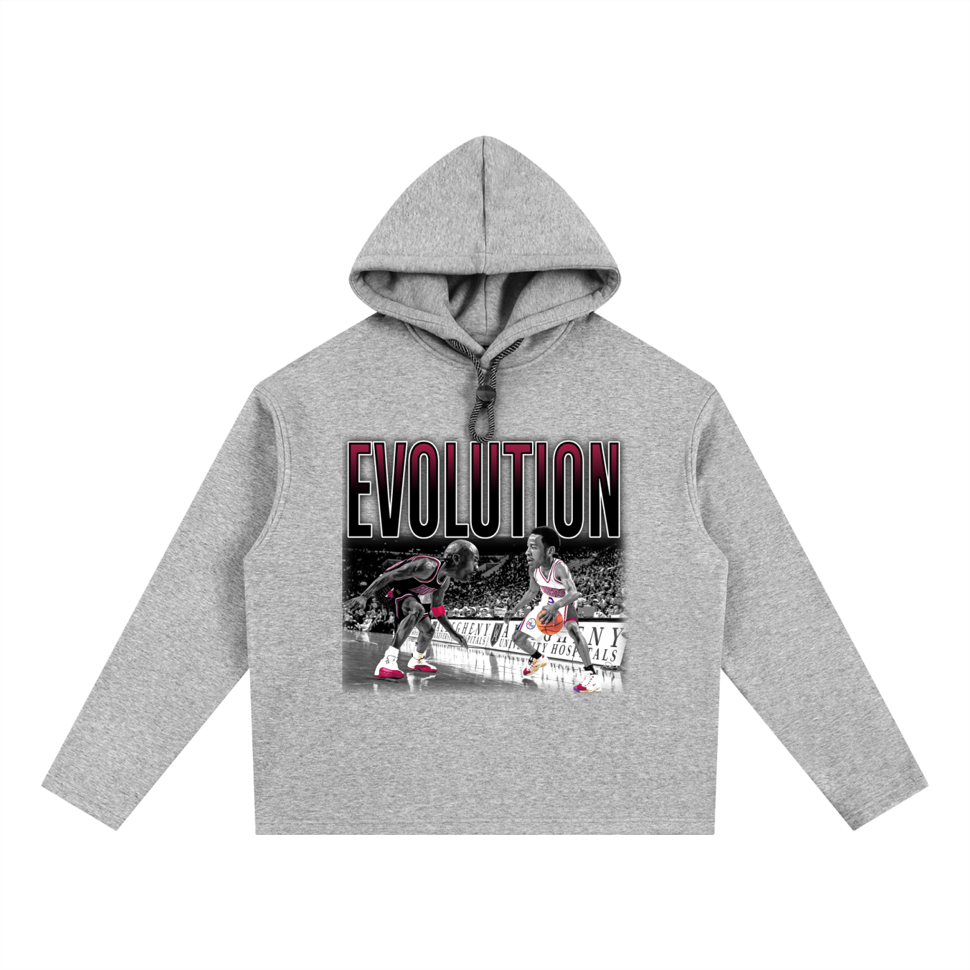 MJ x AI Dual Oversized Fleece Hoodie