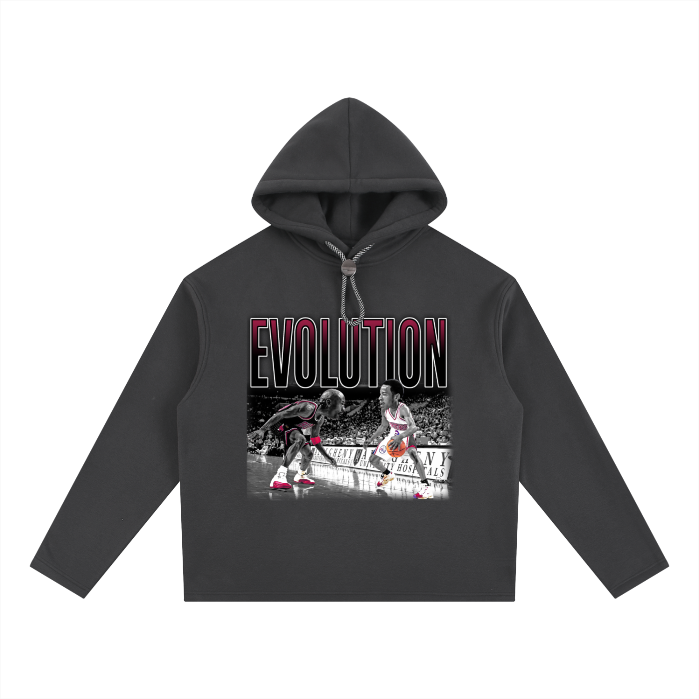 MJ x AI Dual Oversized Fleece Hoodie